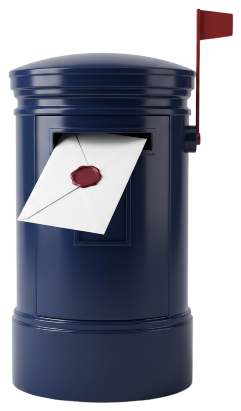 A letter ready for UK postal delivery with Send Letters Online